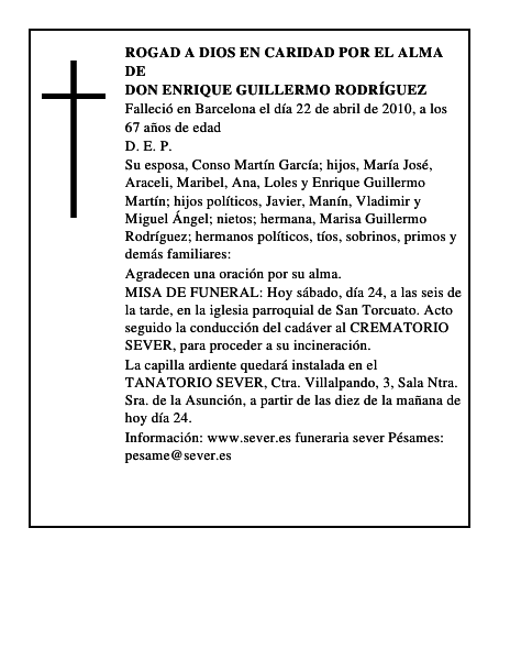 Don Enrique Guillermo Rodríguez