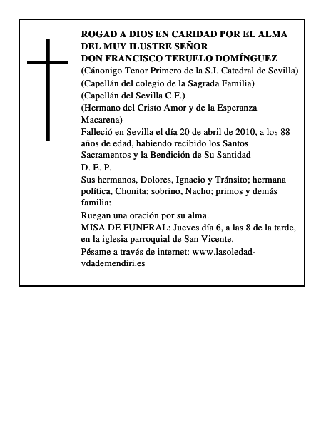 Don Francisco Teruelo Domínguez