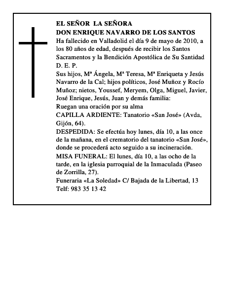 Don Enrique Navarro de los Santos