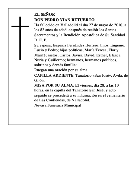 Don Pedro Vian Retuerto