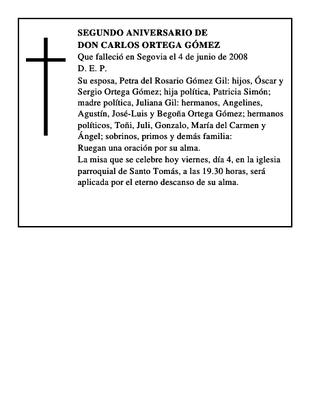 Don Carlos Ortega Gómez