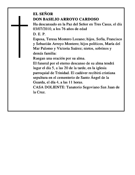 Don Basilio Arroyo Cardoso
