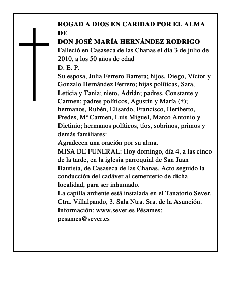 Don José María Hernández Rodrigo