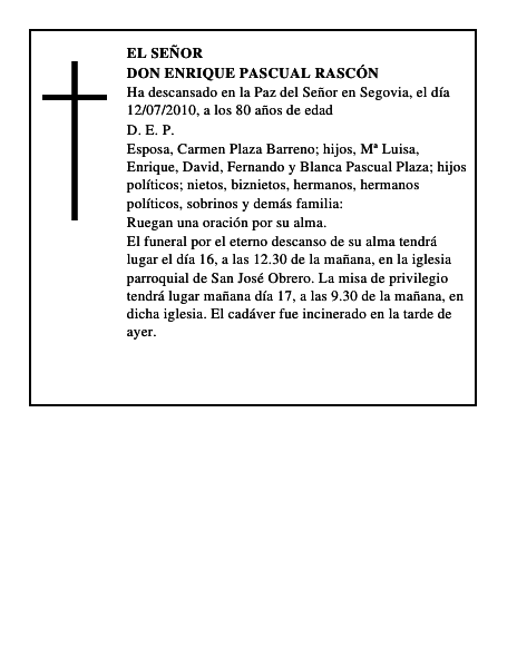 Don Enrique Pascual Rascón