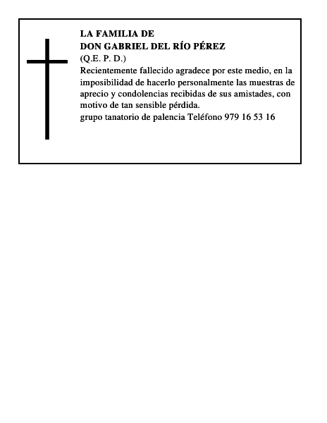 Don Gabriel del Río Pérez