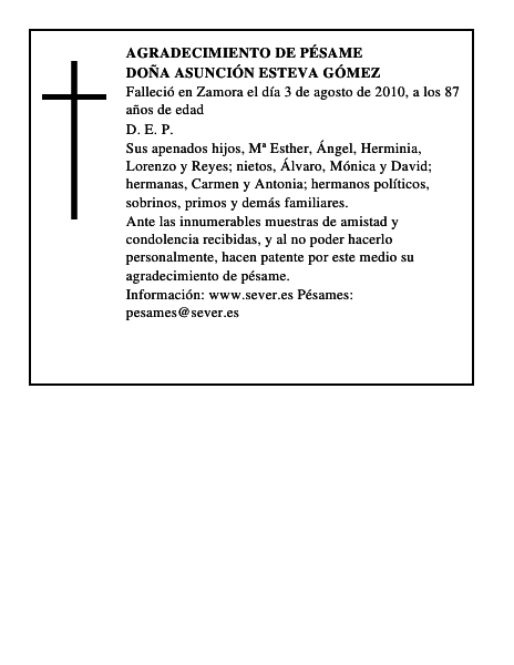 Doña Asunción Esteva Gómez