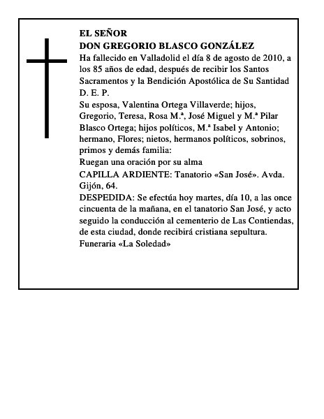 Don Gregorio Blasco González