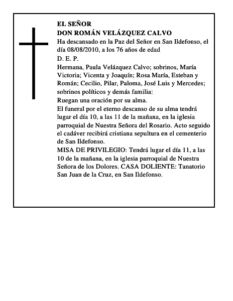 Don Román Velázquez Calvo