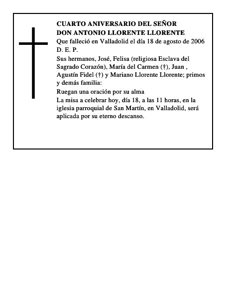 Don Antonio LLorente Llorente