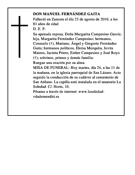Don Manuel Fernández Gaita