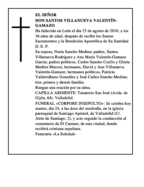 Don Santos Villanueva Valentín-Gamazo