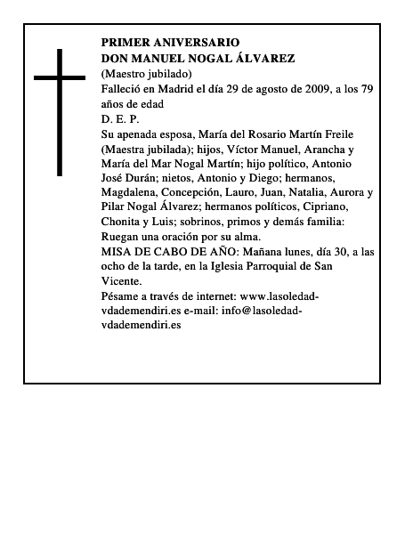 Don Manuel Nogal Álvarez