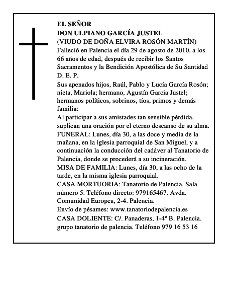 Don Ulpiano García Justel
