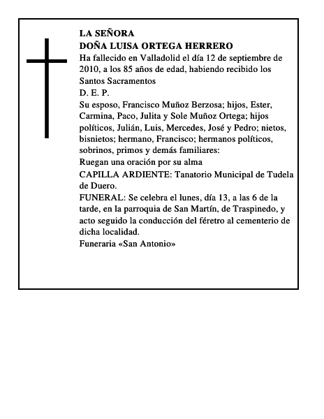 Doña Luisa Ortega Herrero