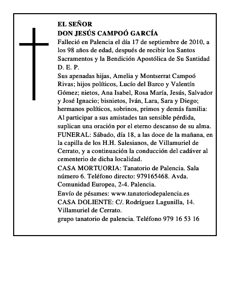 Don Jesús Campoó García