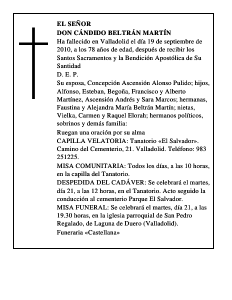 Don Cándido Beltrán Martín