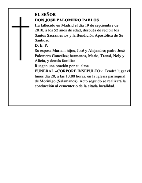 Don José Palomero Pablos