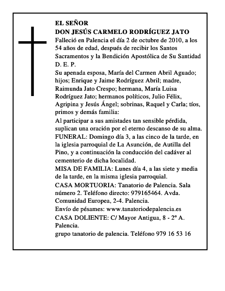 Don Jesús Carmelo Rodríguez Jato