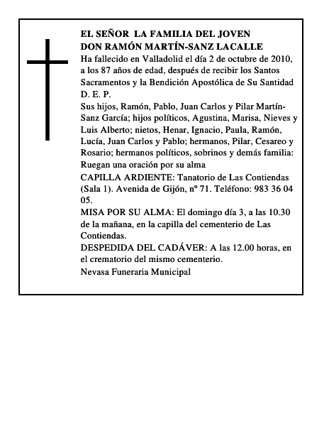 Don Ramón Martín-Sanz Lacalle