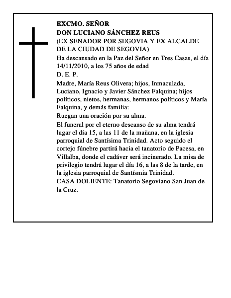 Don Luciano Sánchez Reus