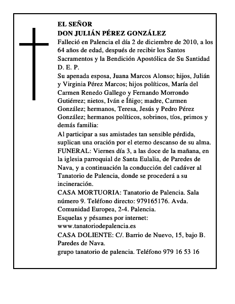 Don Julián Pérez González