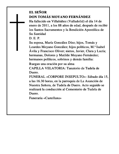 Don Tomás Moyano Fernández