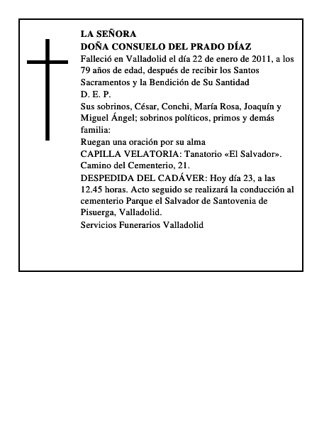 Doña Consuelo del Prado Díaz