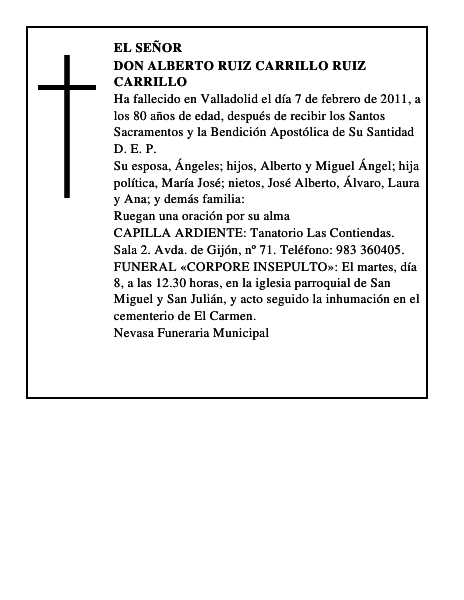Don Alberto Ruiz Carrillo Ruiz Carrillo
