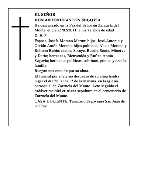 Don Antonio Antón Segovia