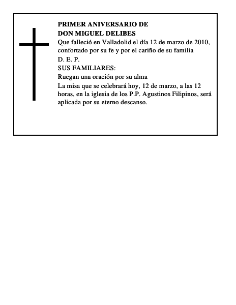 Don Miguel Delibes