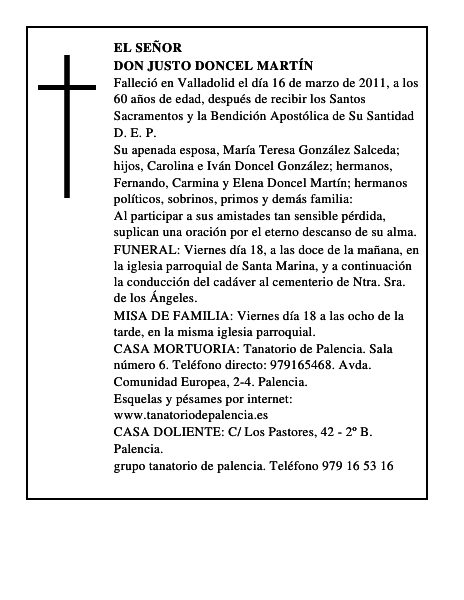 Don Justo Doncel Martín
