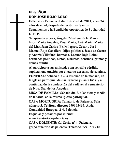 Don José Rojo Lobo