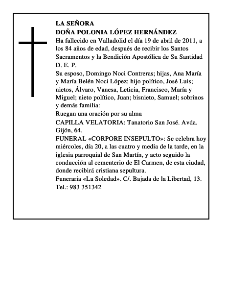 Doña Polonia López Hernández