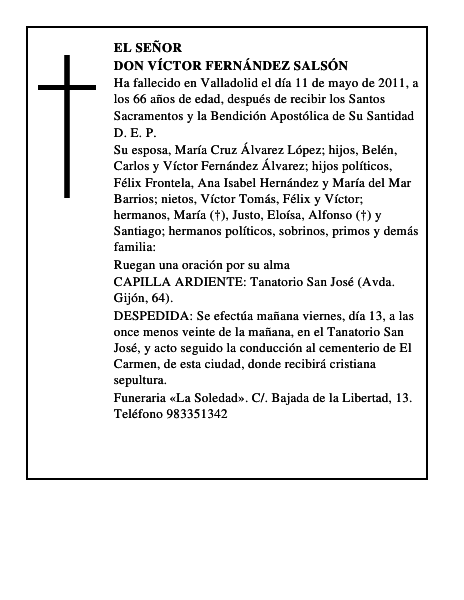 Don Víctor Fernández Salsón