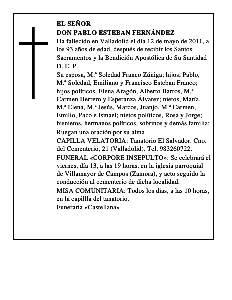 Don Pablo Esteban Fernández