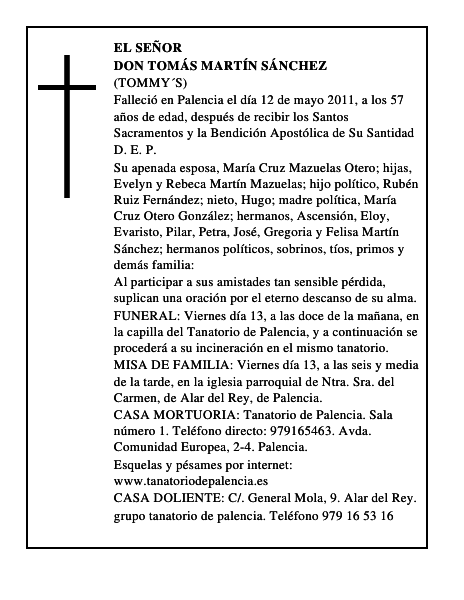 Don Tomás Martín Sánchez