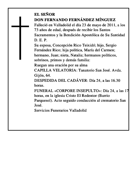Don Fernando Fernández Mínguez