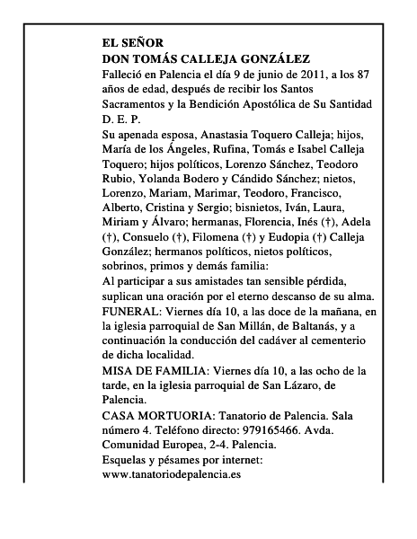 Don Tomás Calleja González