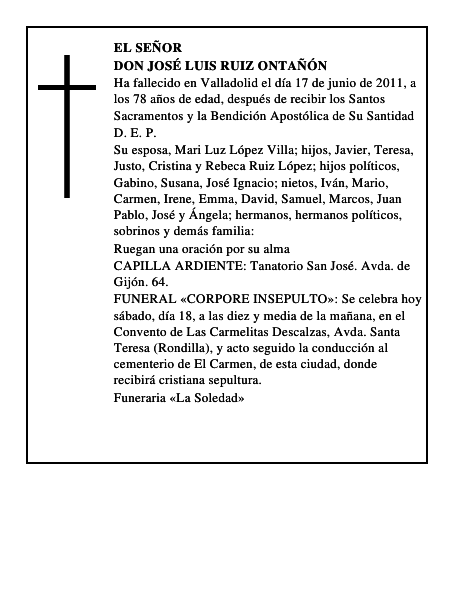 Don José Luis Ruiz Ontañón