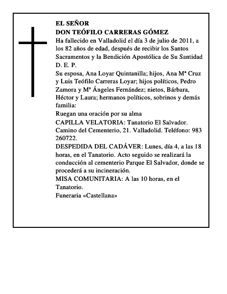 Don Teófilo Carreras Gómez