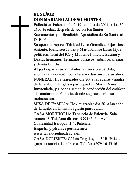 Don Mariano Alonso Montes