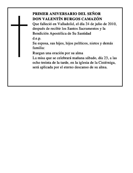 Don Valentín Burgos Camazón