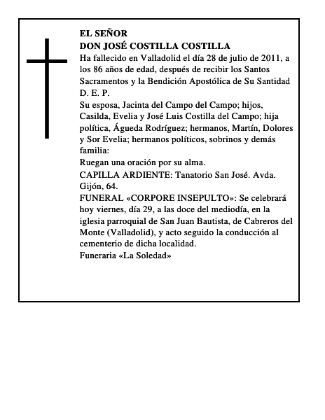 Don José Costilla Costilla