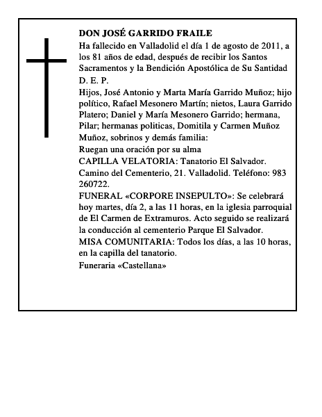 Don José Garrido Fraile
