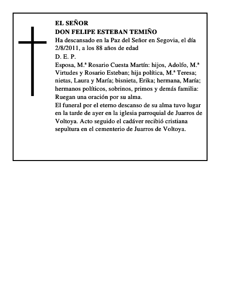 Don Felipe Esteban Temiño