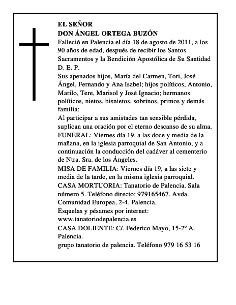 Don Ángel Ortega Buzón