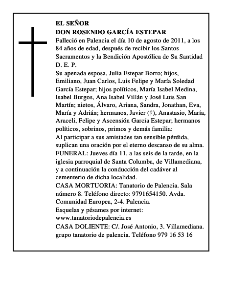 Don Rosendo García Estepar
