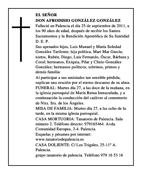 Don Afrodisio González González