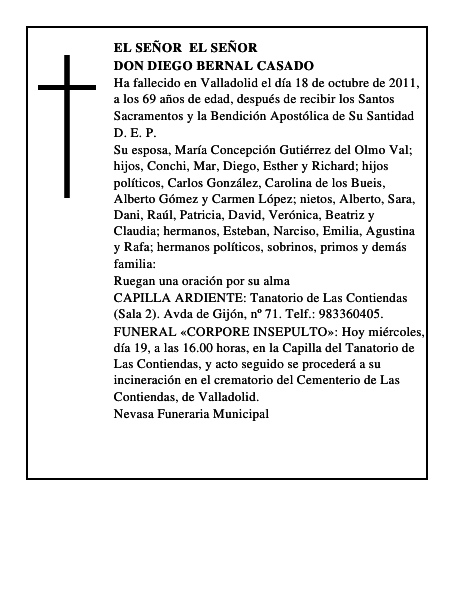 Don Diego Bernal Casado
