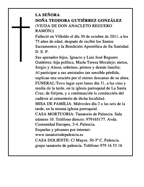 Doña Teodora Gutiérrez González